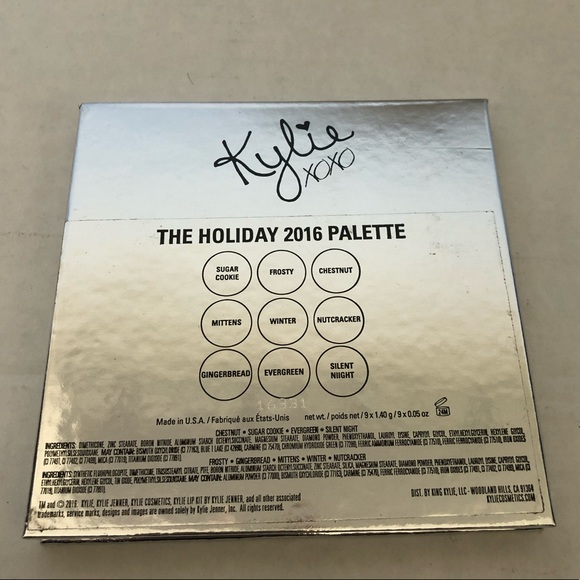 Kylie Cosmetics The Holiday 2016 Palette - Picture 5 of 6